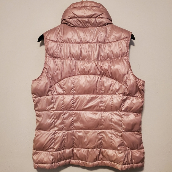 Calvin Klein Women's Mauve Puffer Collared Zip-up Vest Size Large - Picture 12 of 15